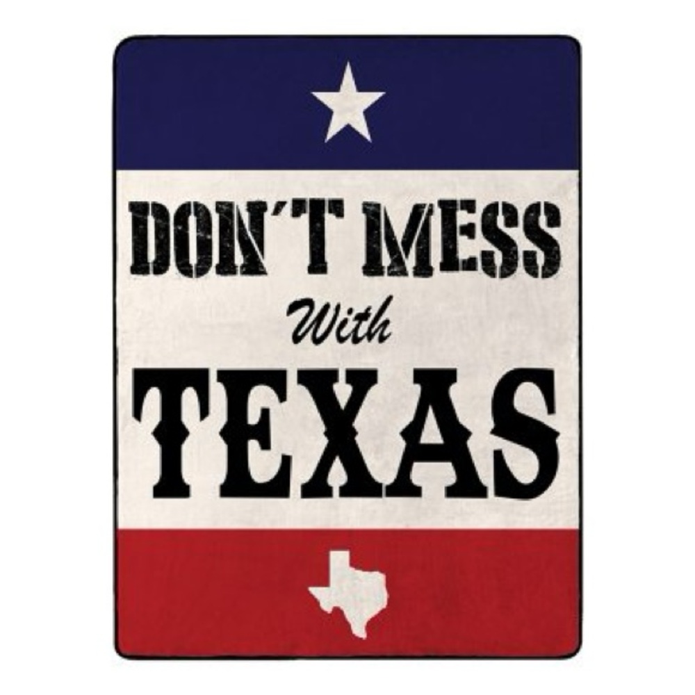 Dont Mess With Texas Throw Blanket 60" x 70"